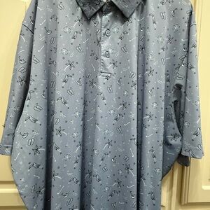 Callaway Men's Blue Graphic Polo Shirt